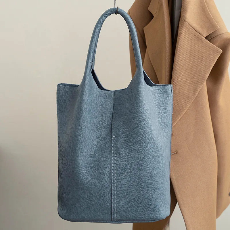 Valentina Marea bucket bag in Denim