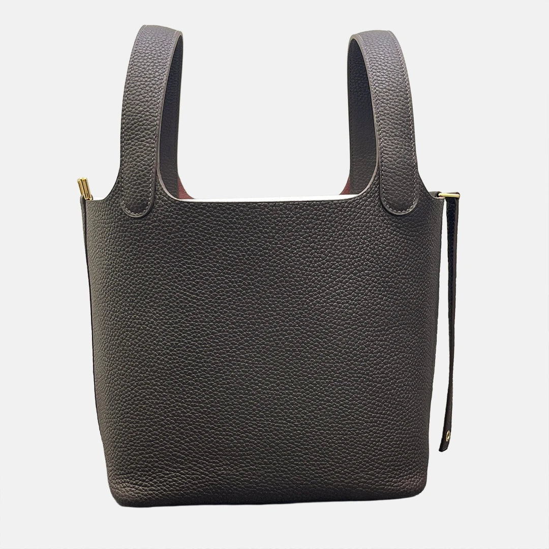 Valentina Ostuni Large bucket bag in Ebony