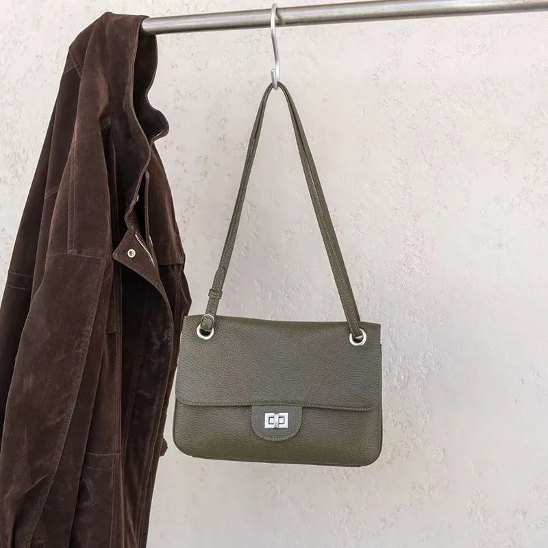 Valentina Brio Mini tote in Army Green
