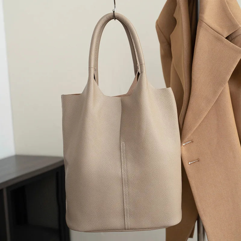 Valentina Marea bucket bag in Khaki