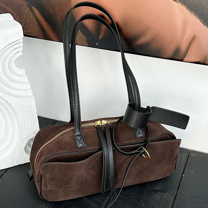 Valentina Umbra Large top-handle bag in Coffee