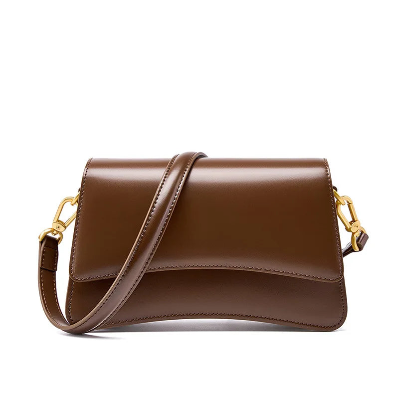 Valentina Oliva shoulder bag in Coffee