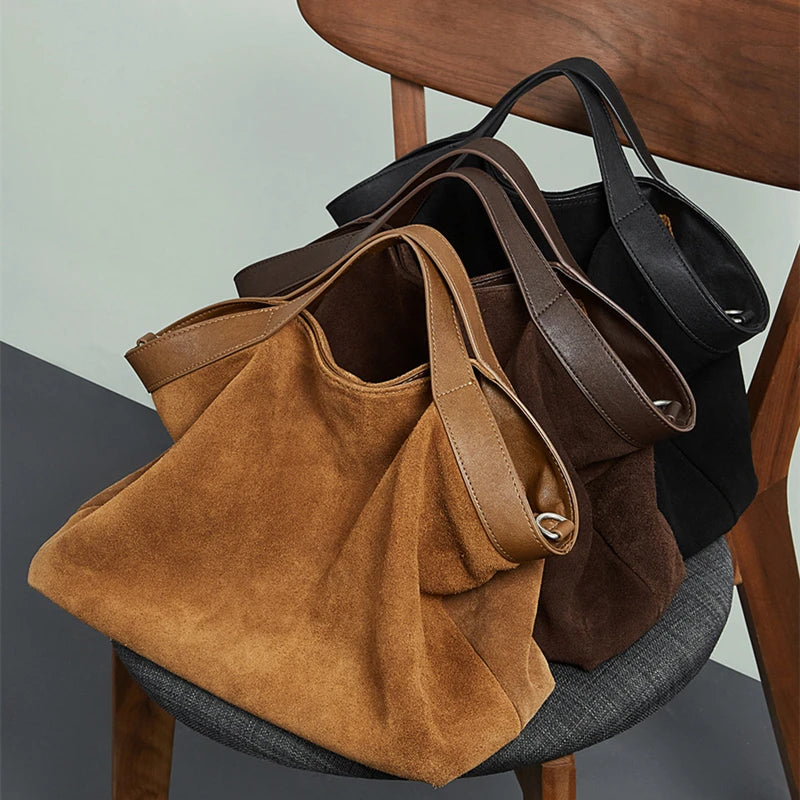 Valentina Trento hobo in Brown, back view