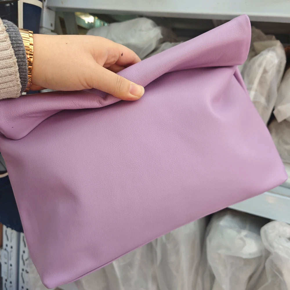 Valentina Lido top-handle bag in Lavender