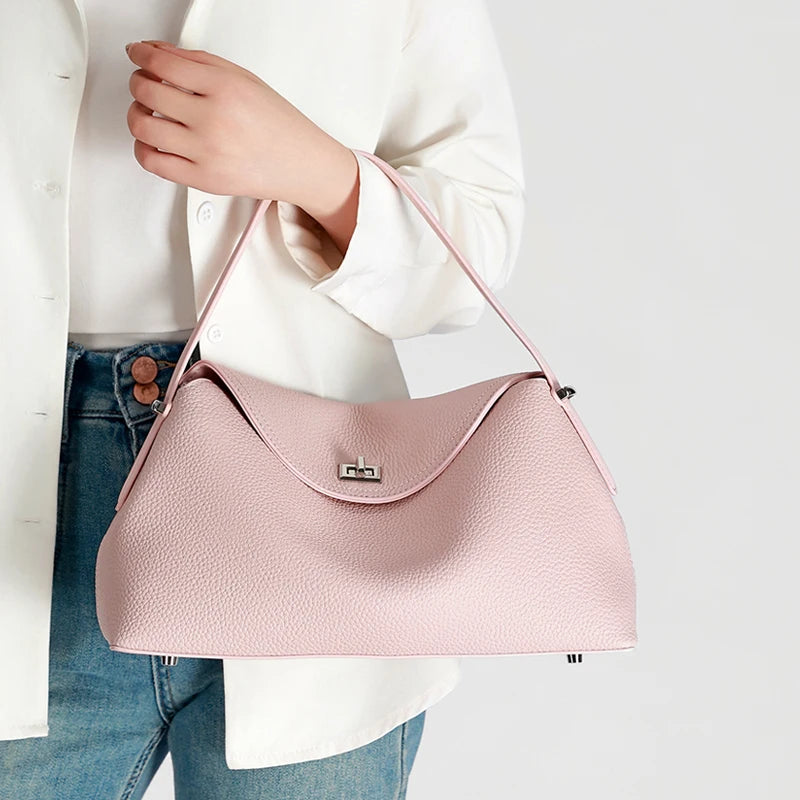 Valentina Como top-handle bag in Sky Blue, front view