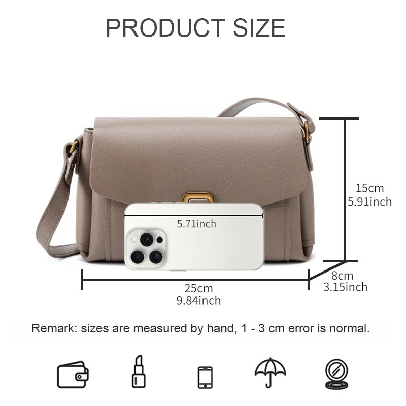 Valentina Creta shoulder bag in Ivory, side view