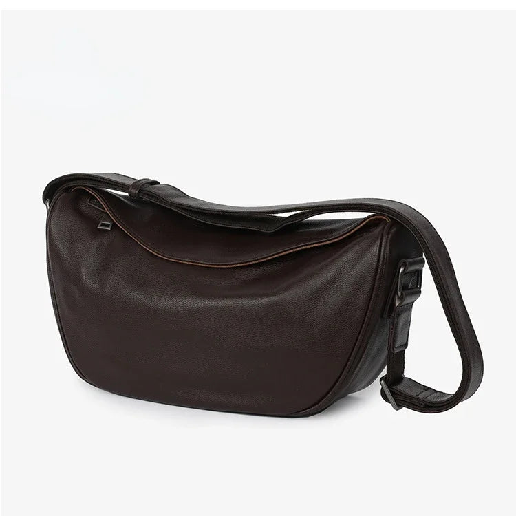 Valentina Zona saddle bag in Dark Brown