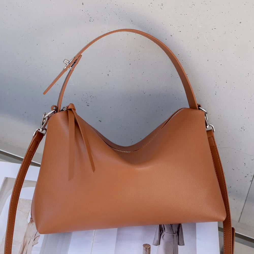 Valentina Calma tote in Chestnut