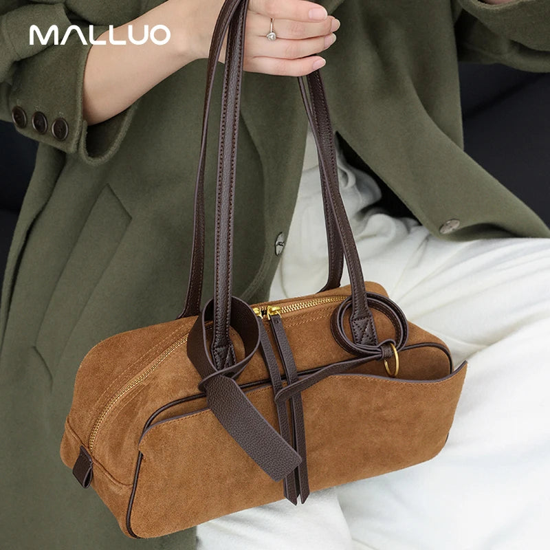 Valentina Umbra Large top-handle bag in Brown, back view