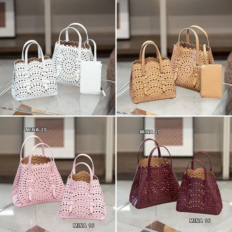 Valentina Urbino Small tote in White, detail