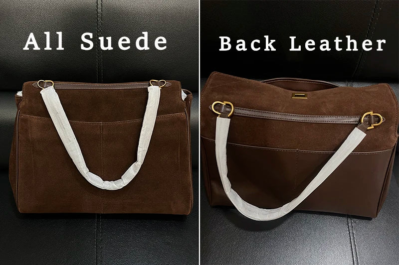 Valentina Dolce Medium tote in Coffee, interior