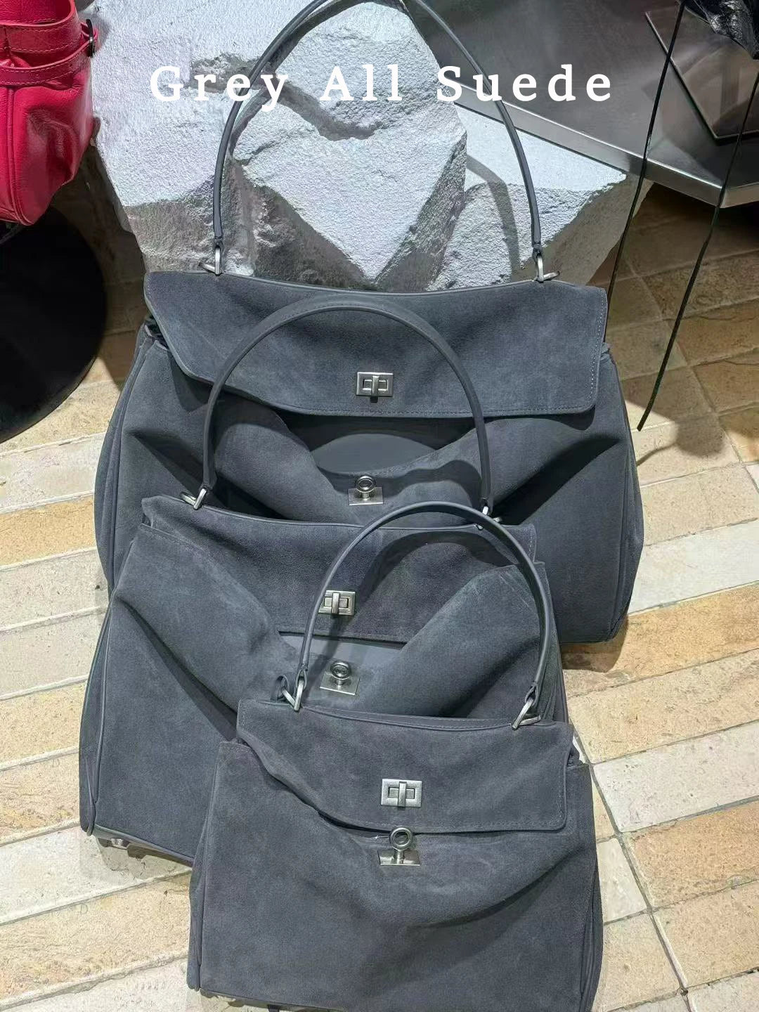 Valentina Dolce Large tote in Grey