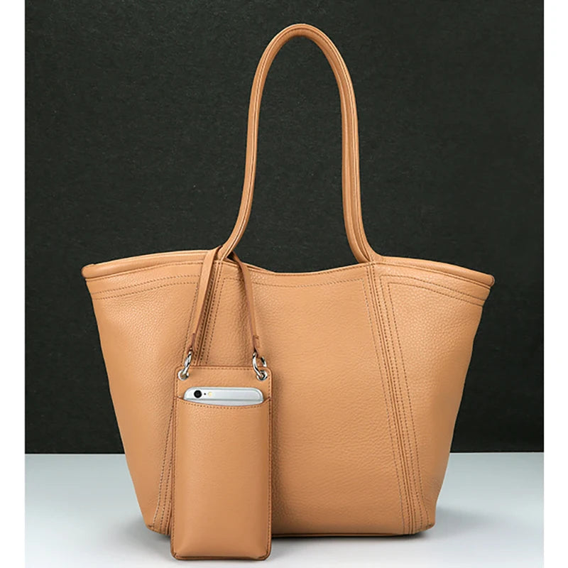 Valentina Prima tote in Terracotta