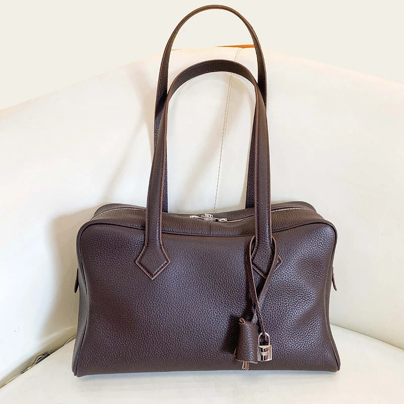 Valentina Rosa Small tote in Ebony