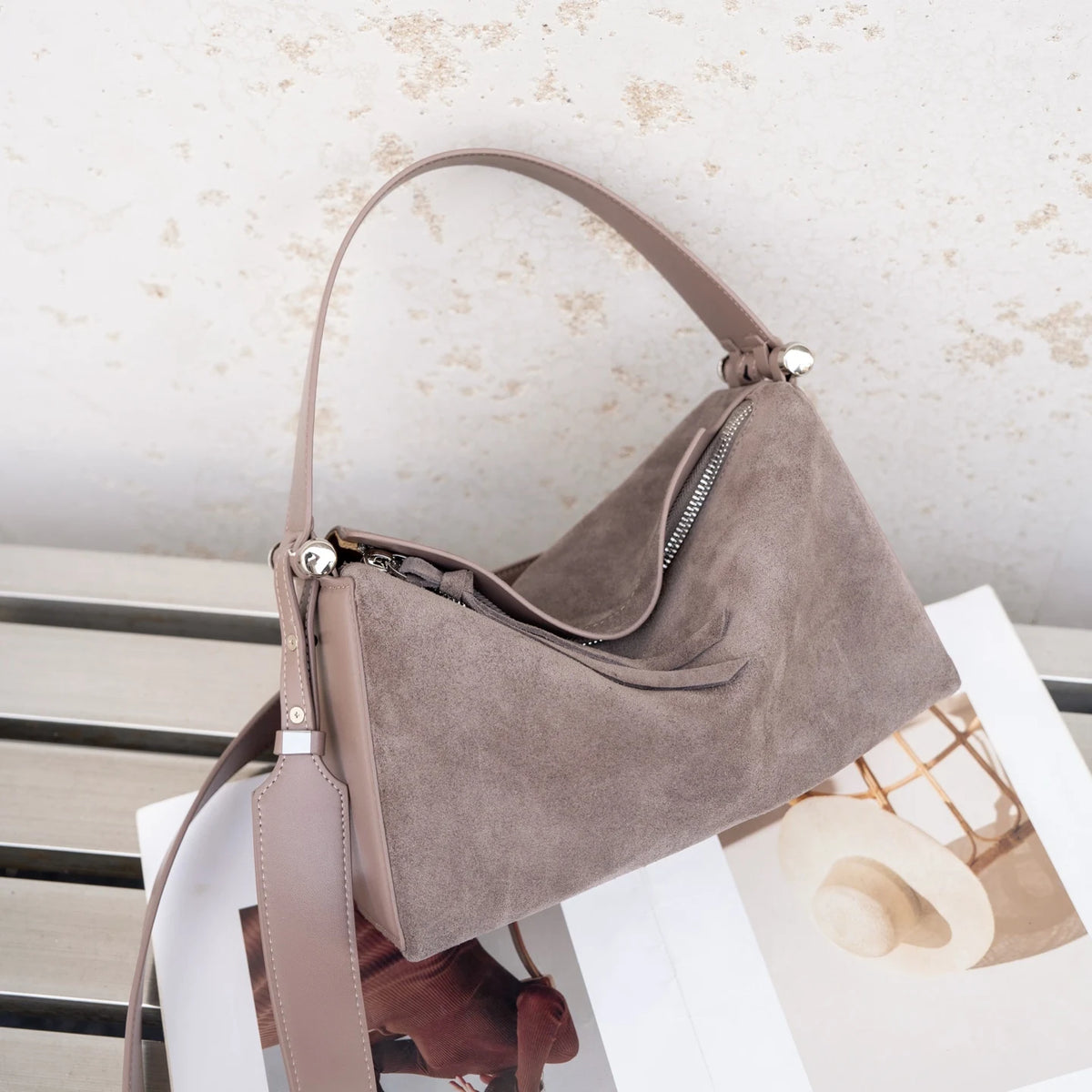 Valentina Asti tote in Grey