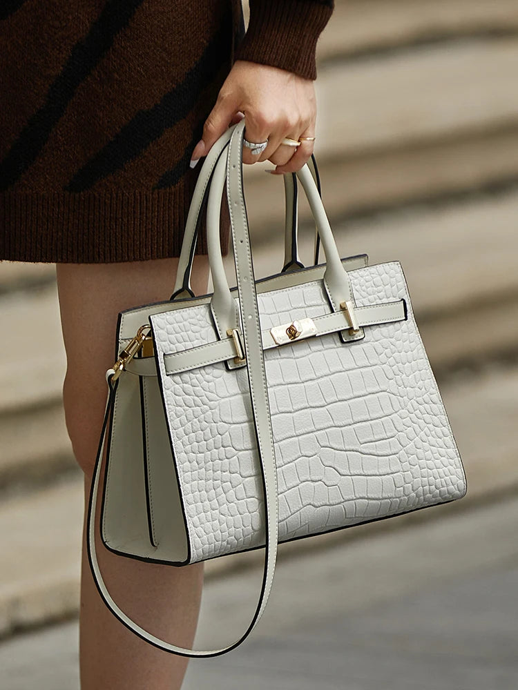 Valentina Sorrento top-handle bag in White