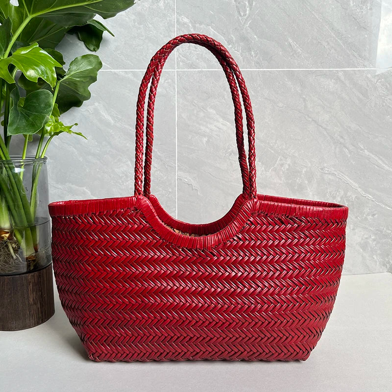 Valentina Noto Large tote in Wine red