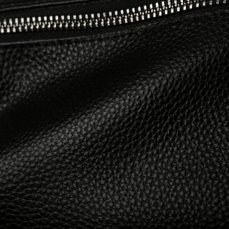 Valentina Fumo tote in Black, back view