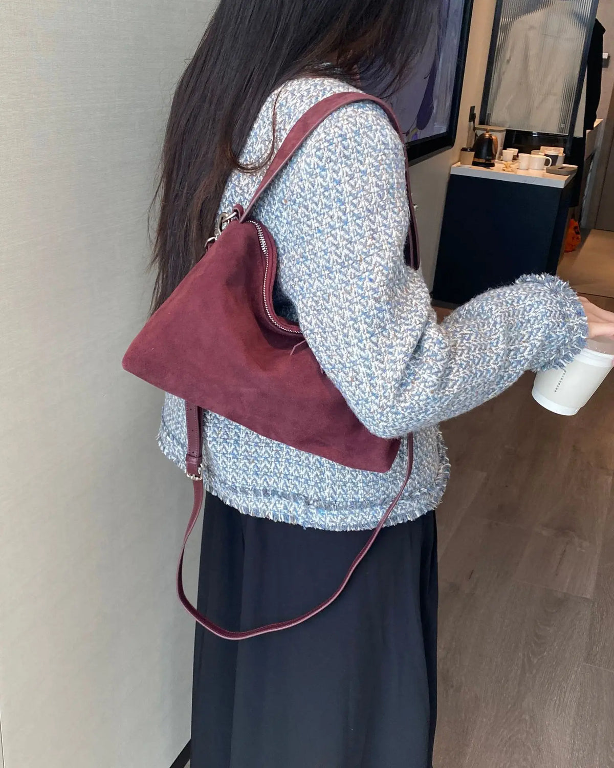 Valentina Calma tote in Scarlet