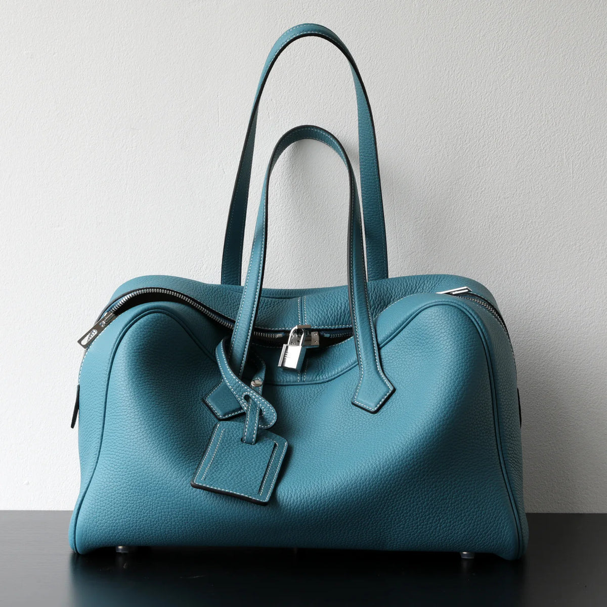 Valentina Portofino bowling bag in Denim