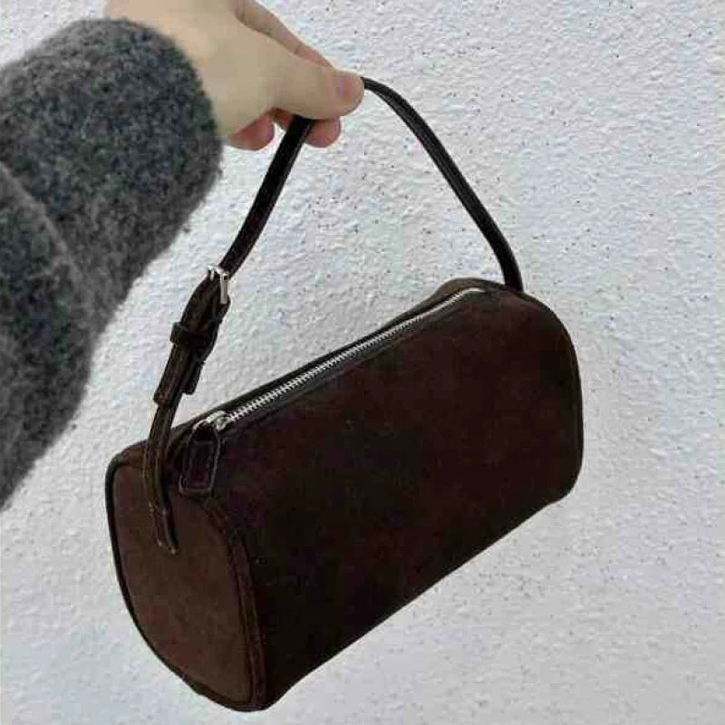 Valentina Siena crossbody bag in Black, worn