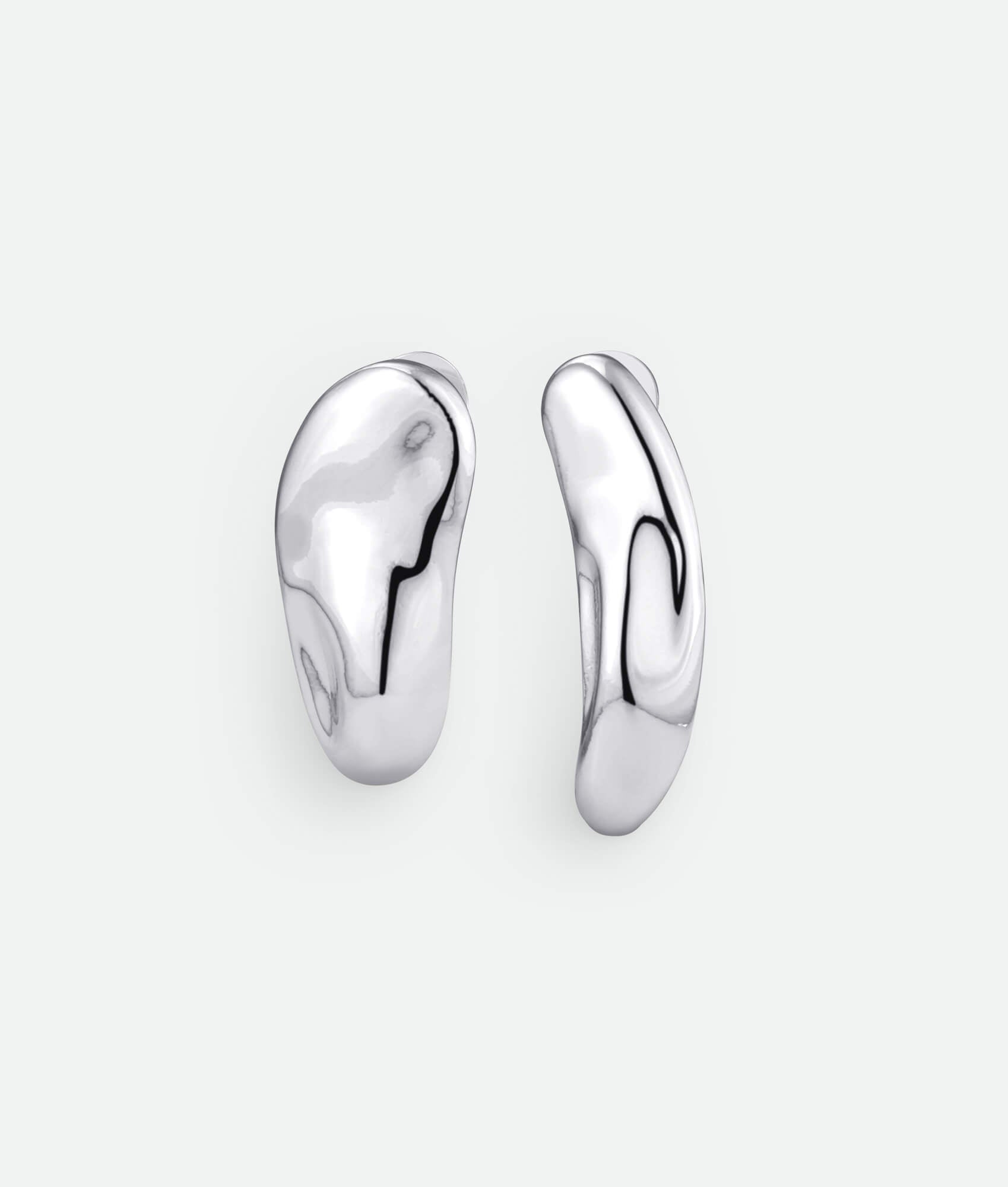 Silver French Asymmetric Earrings