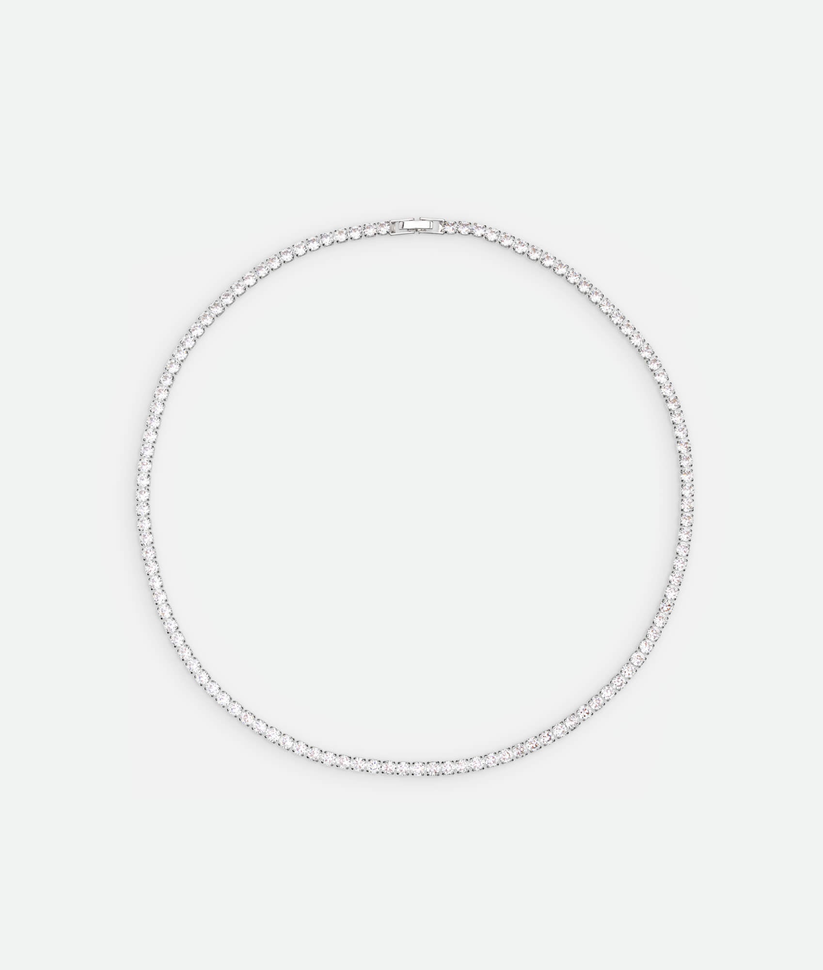 Silver Tennis Necklace