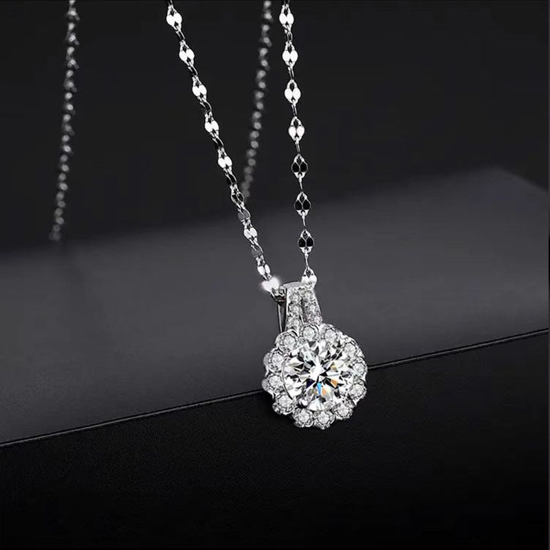 Silver Zircon Necklace