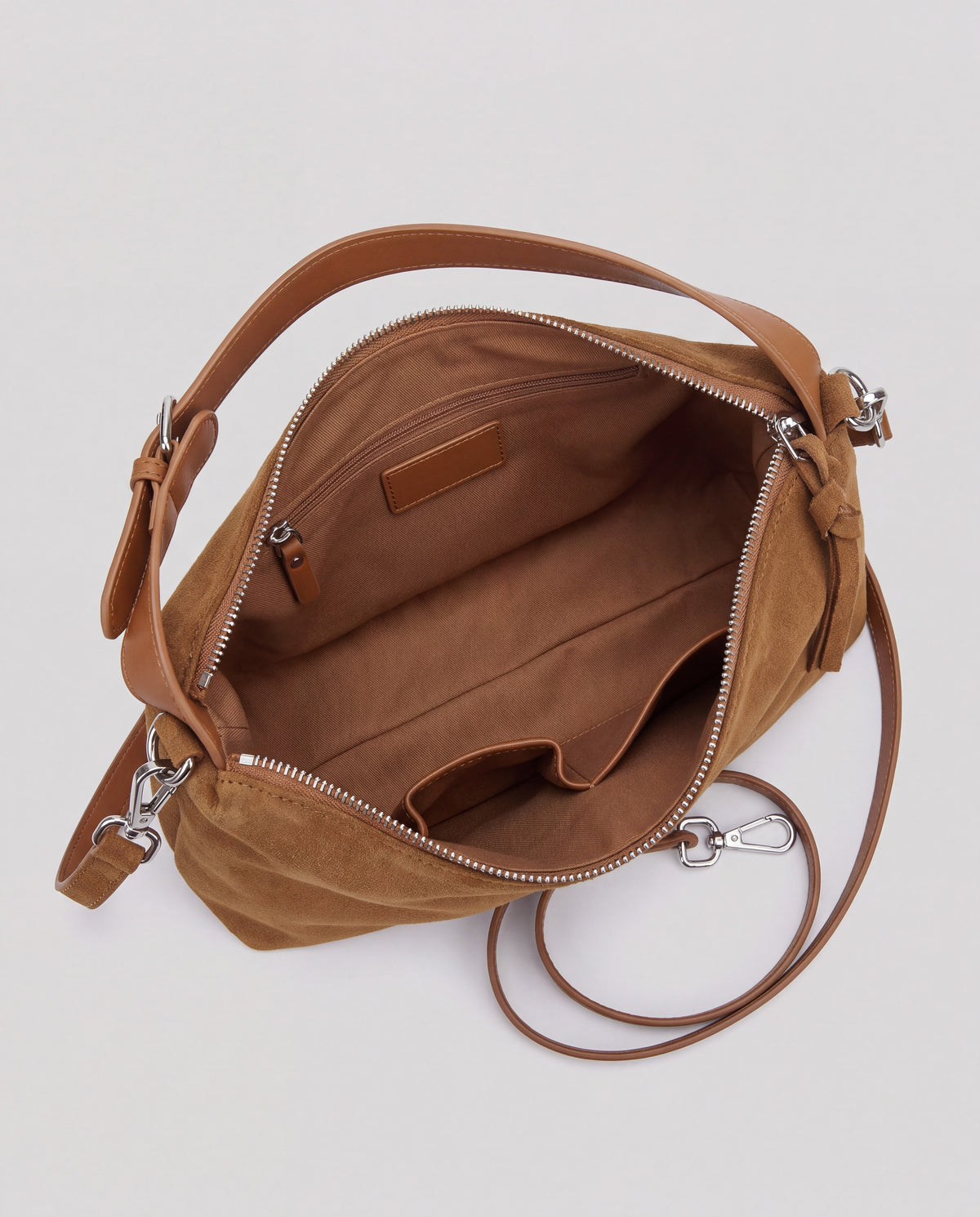 Ardesia bag in Caramel – interior view