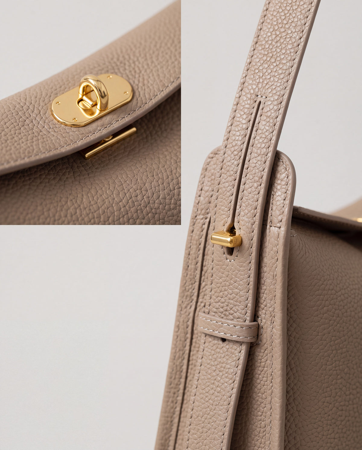 Asti bag in Beige – hardware detail