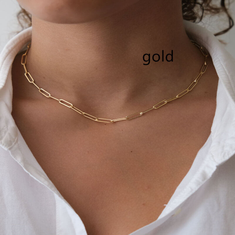 Paperclip Choker Necklace