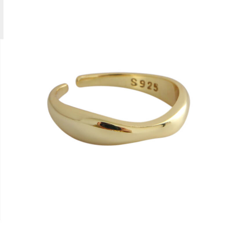 Gold Wavy Ring