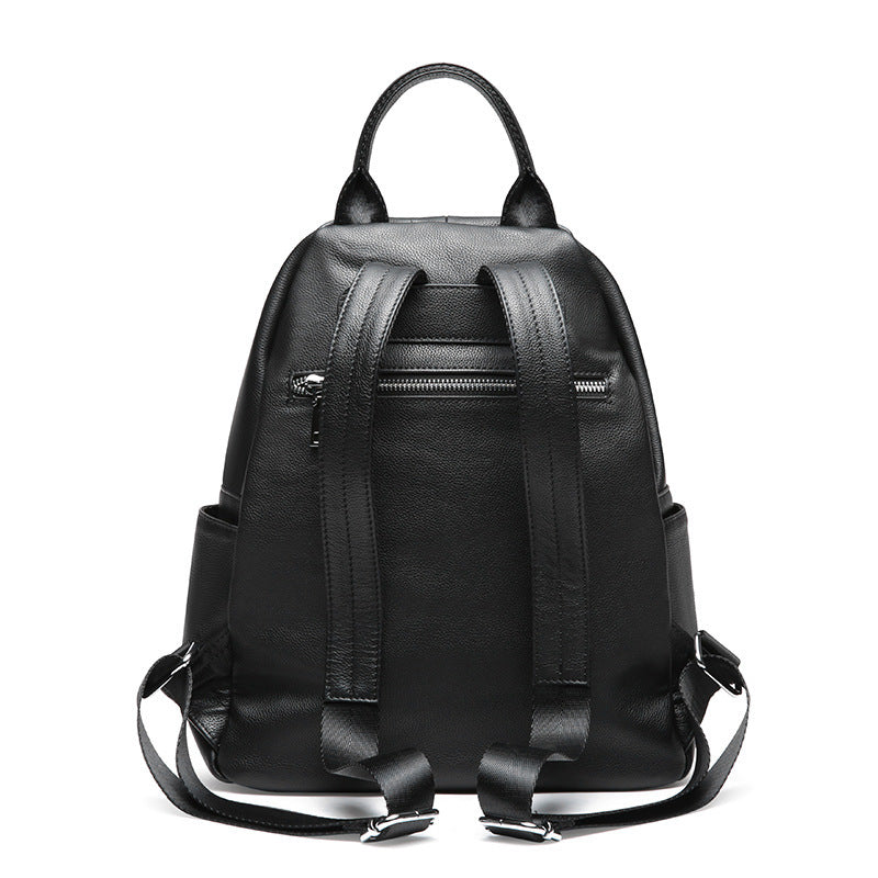 Black Leather Backpack