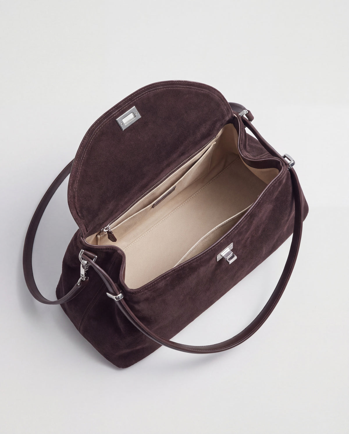 Bowler bag in Espresso – interior view