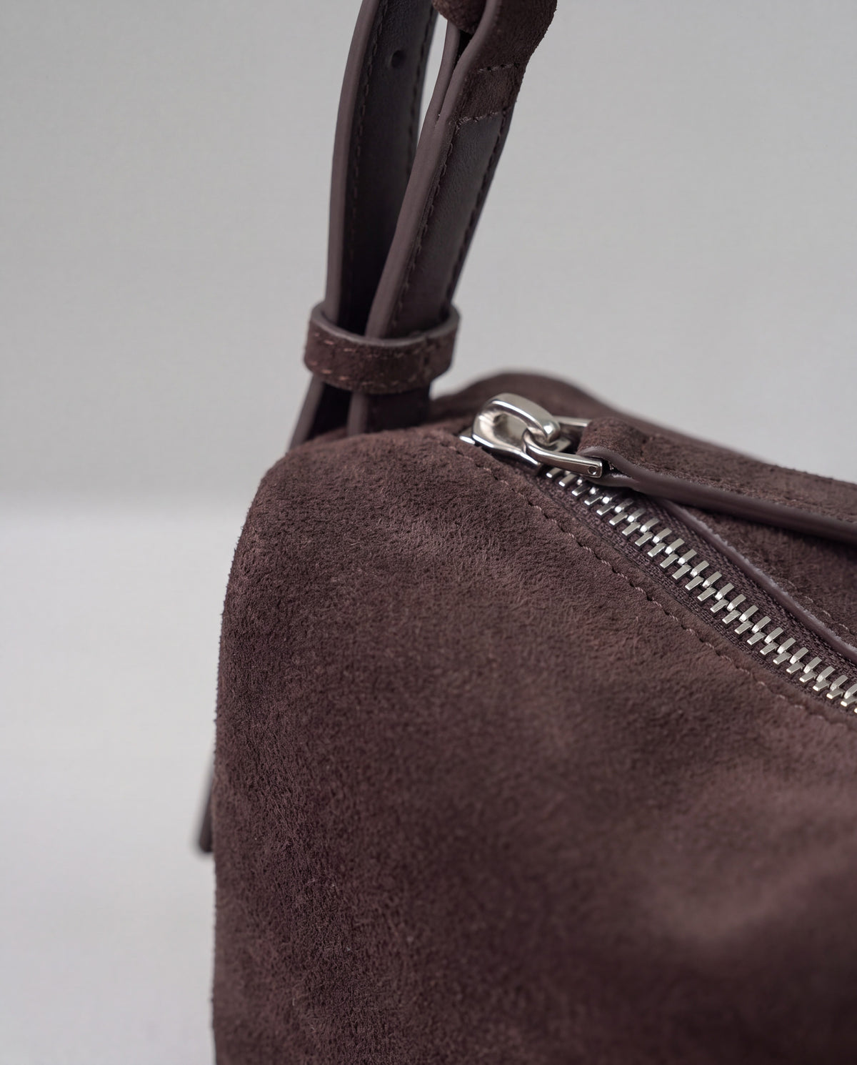 Brera bag in Chocolate – leather detail