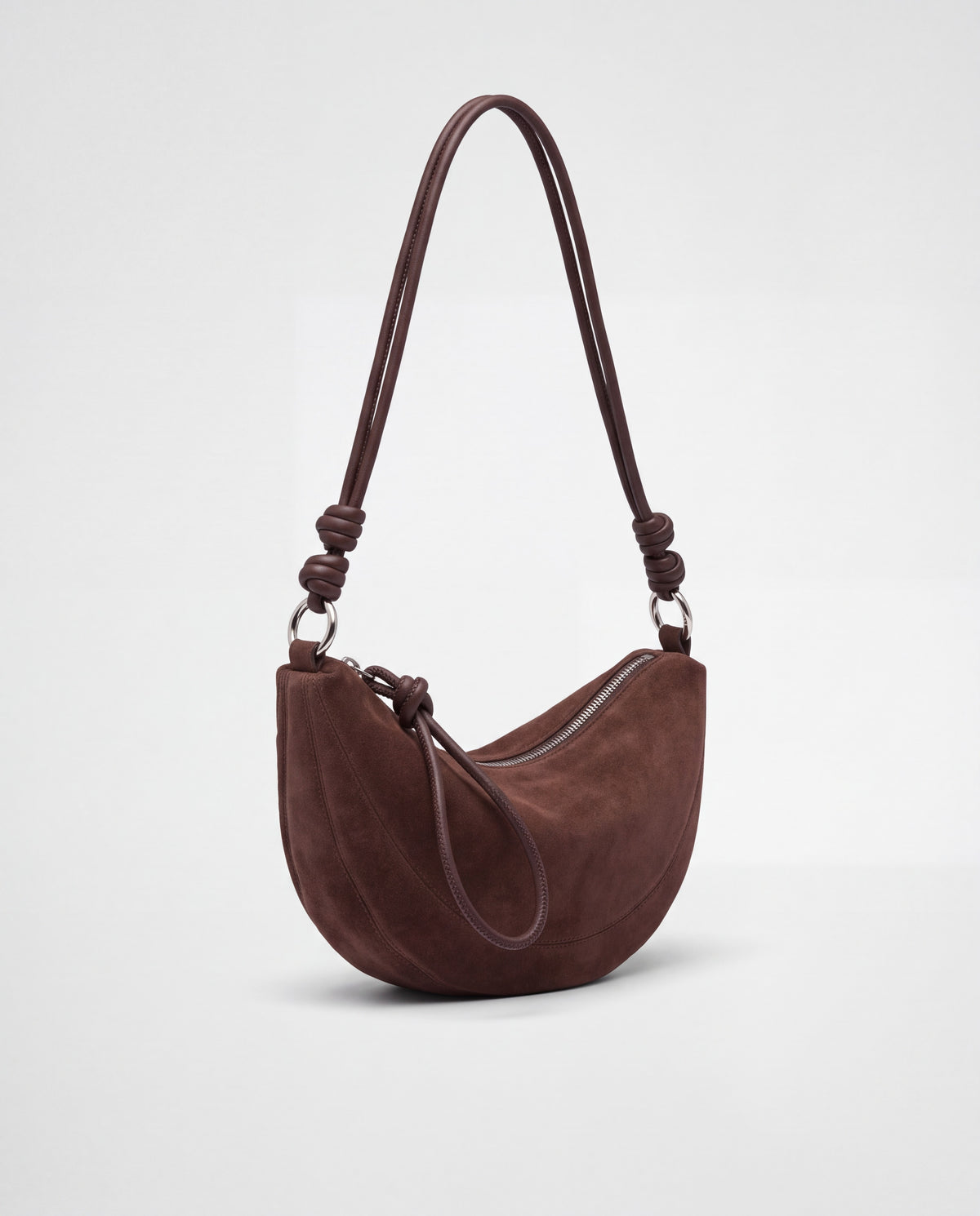 Bruma bag in Chocolate – three-quarter view