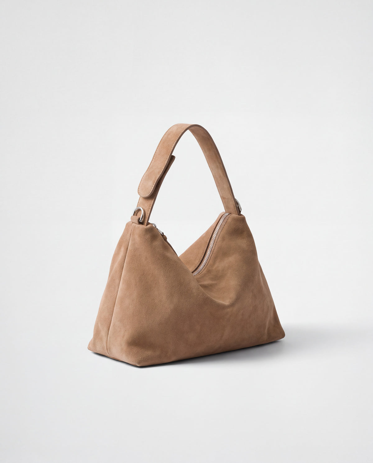 Calma bag in Beige – three-quarter view