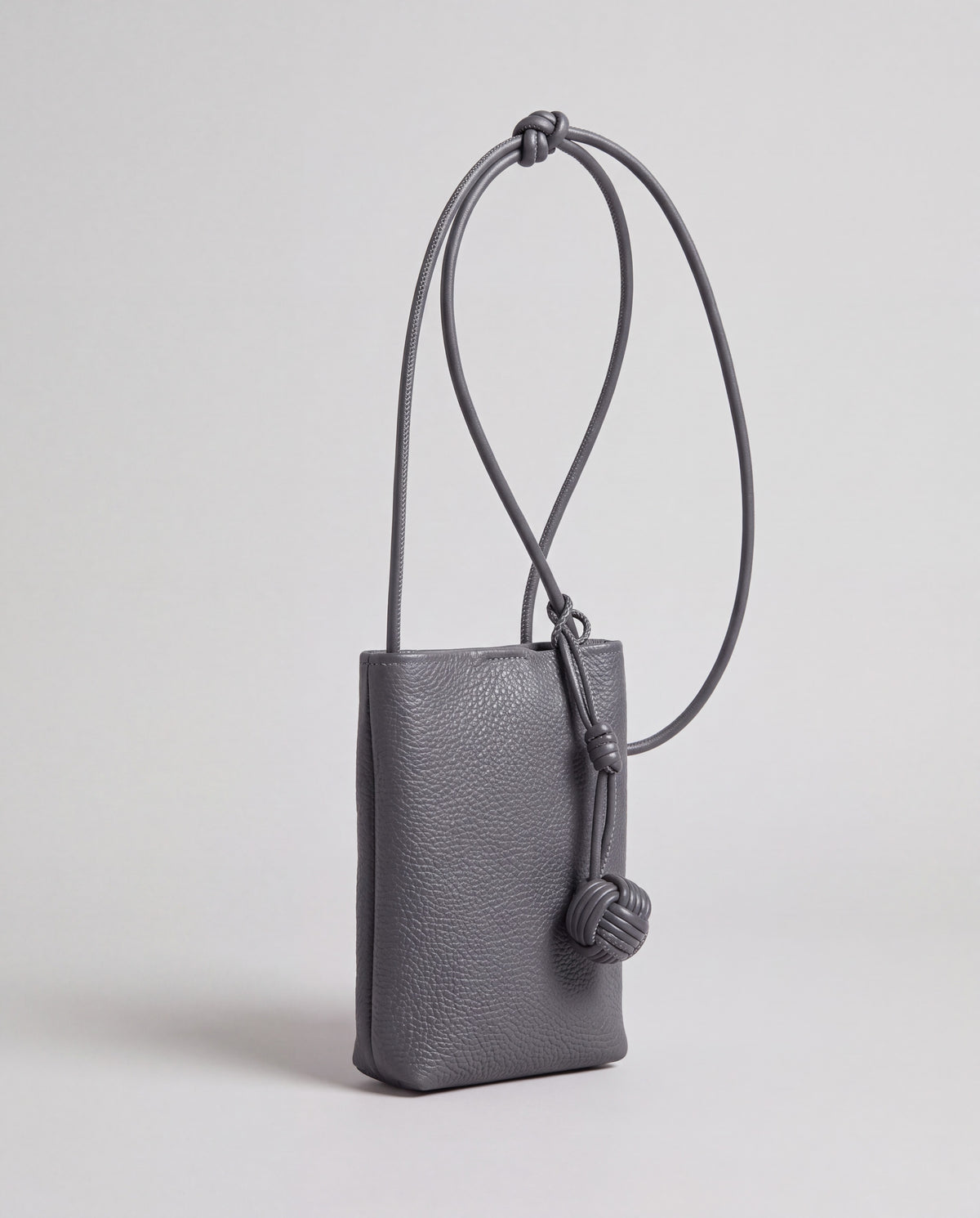 Cara bag in Grey – three-quarter view