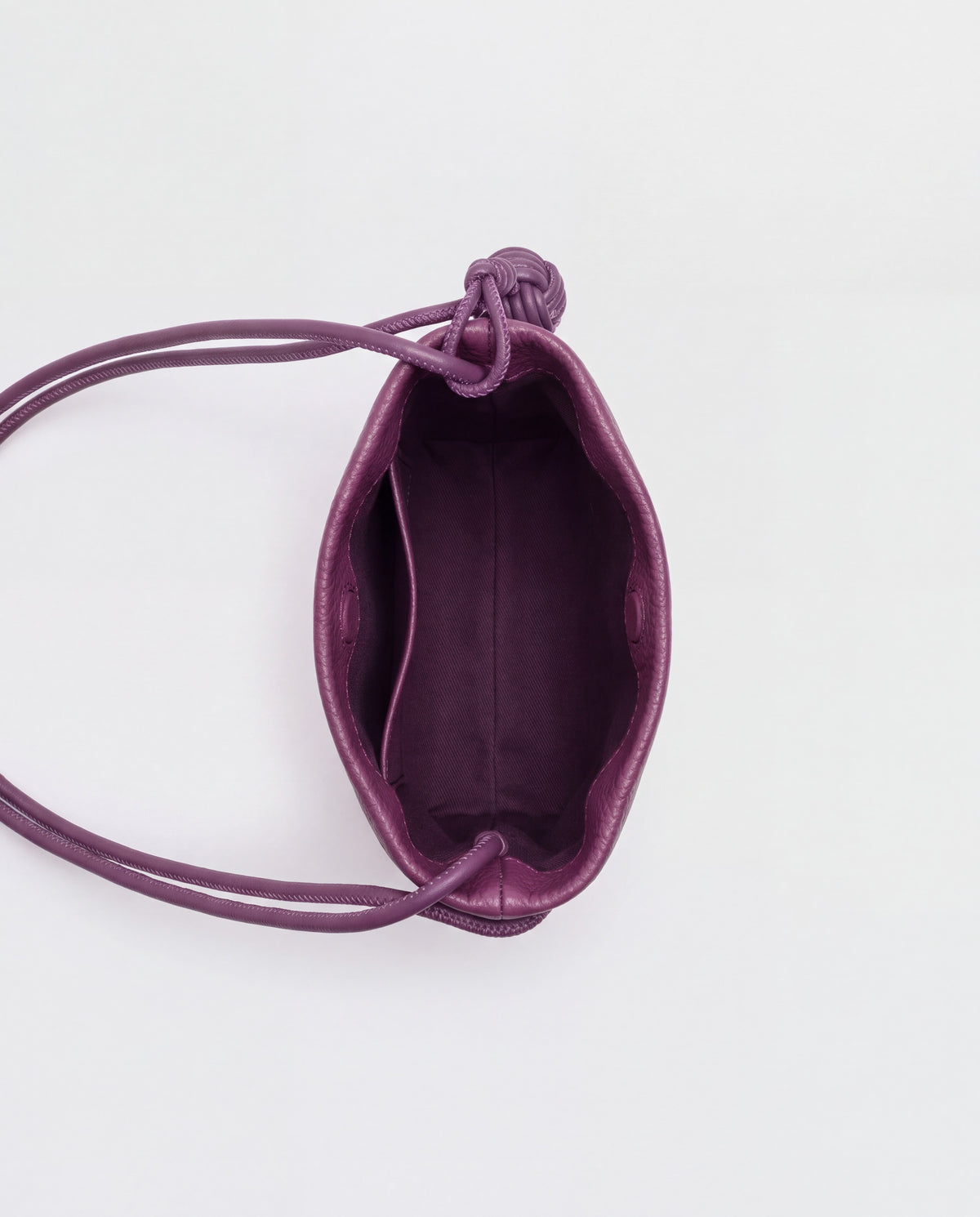 Cara bag in Plum – interior view