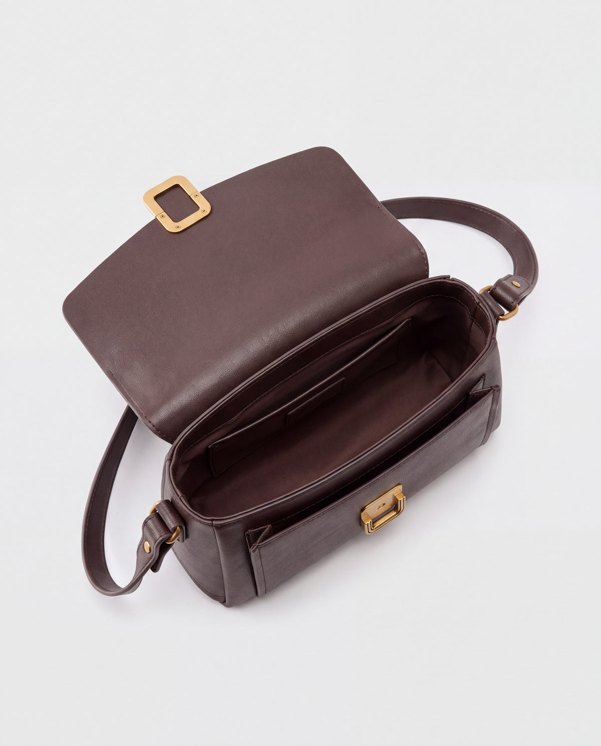 Creta bag in Espresso – interior view