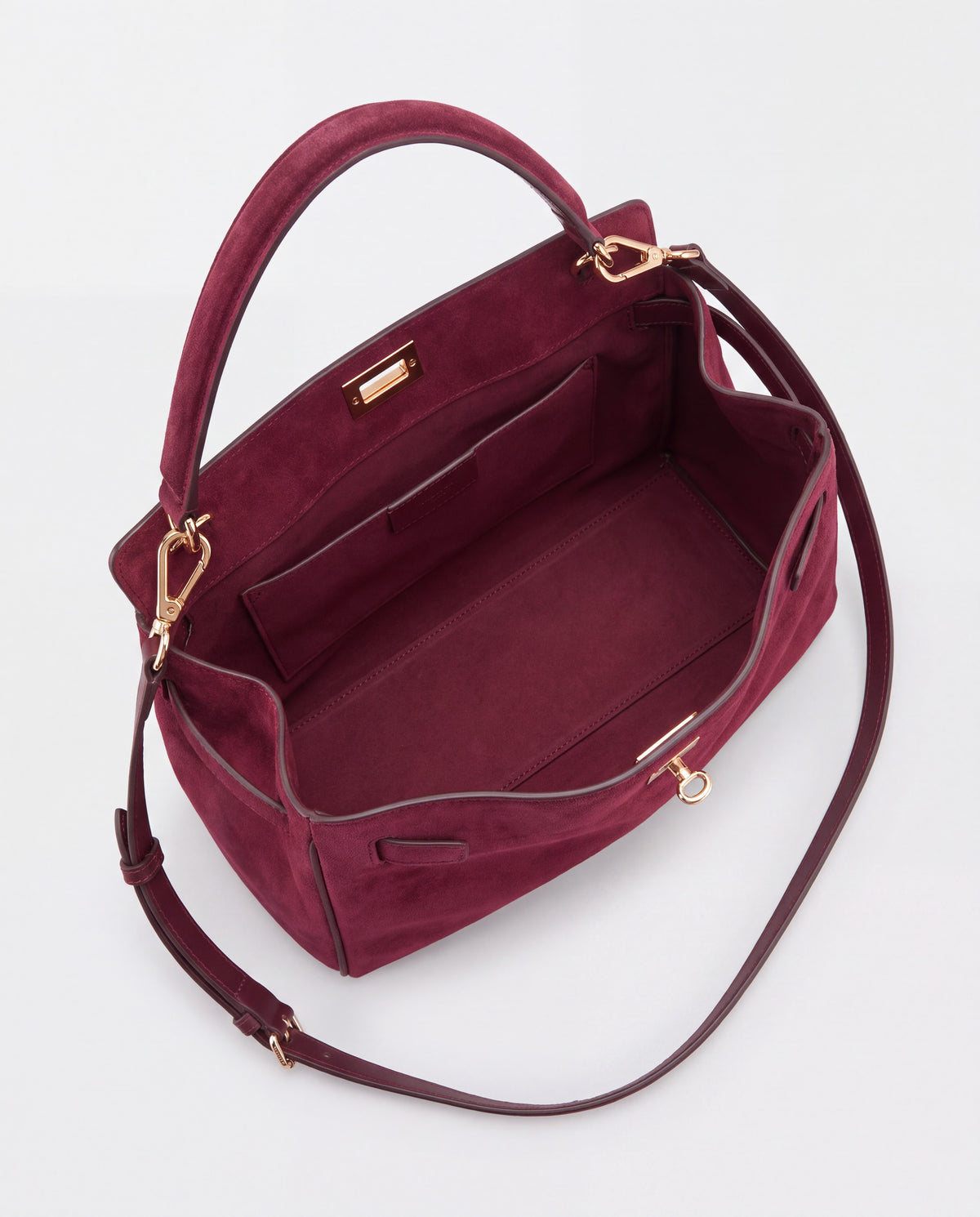 Dolce Small bag in Burgundy – interior view