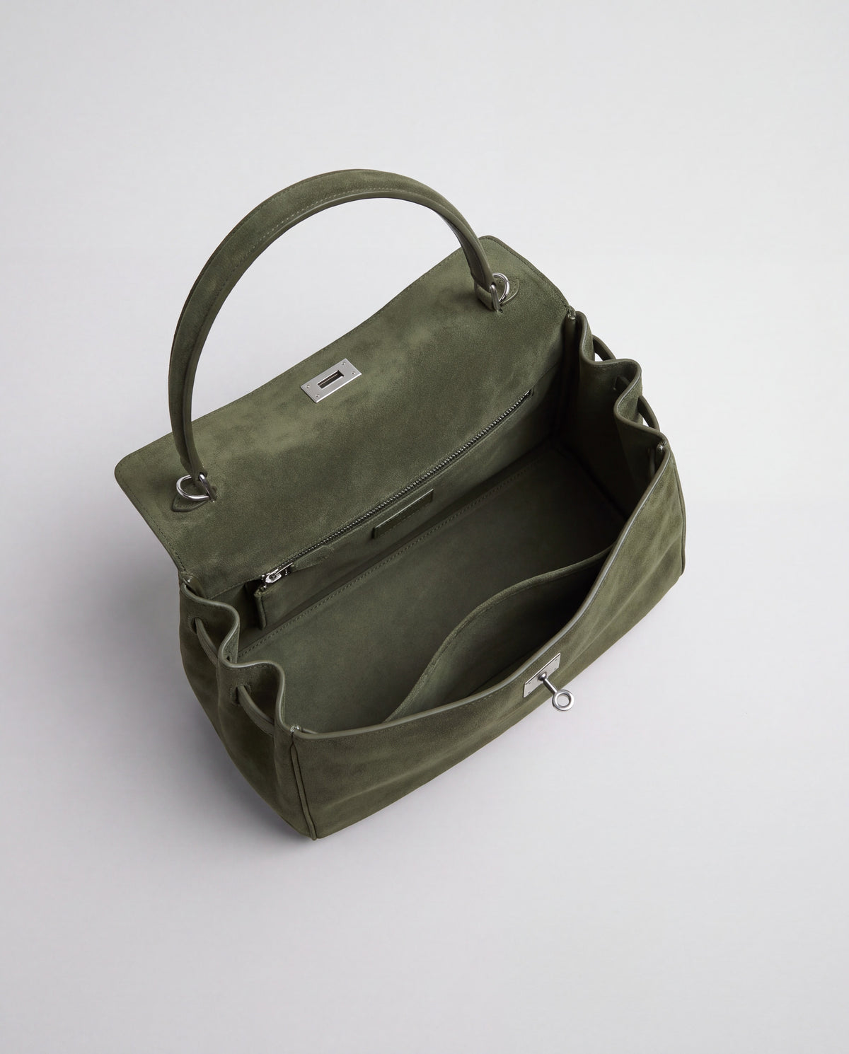 Dolce Small bag in Forest – interior view