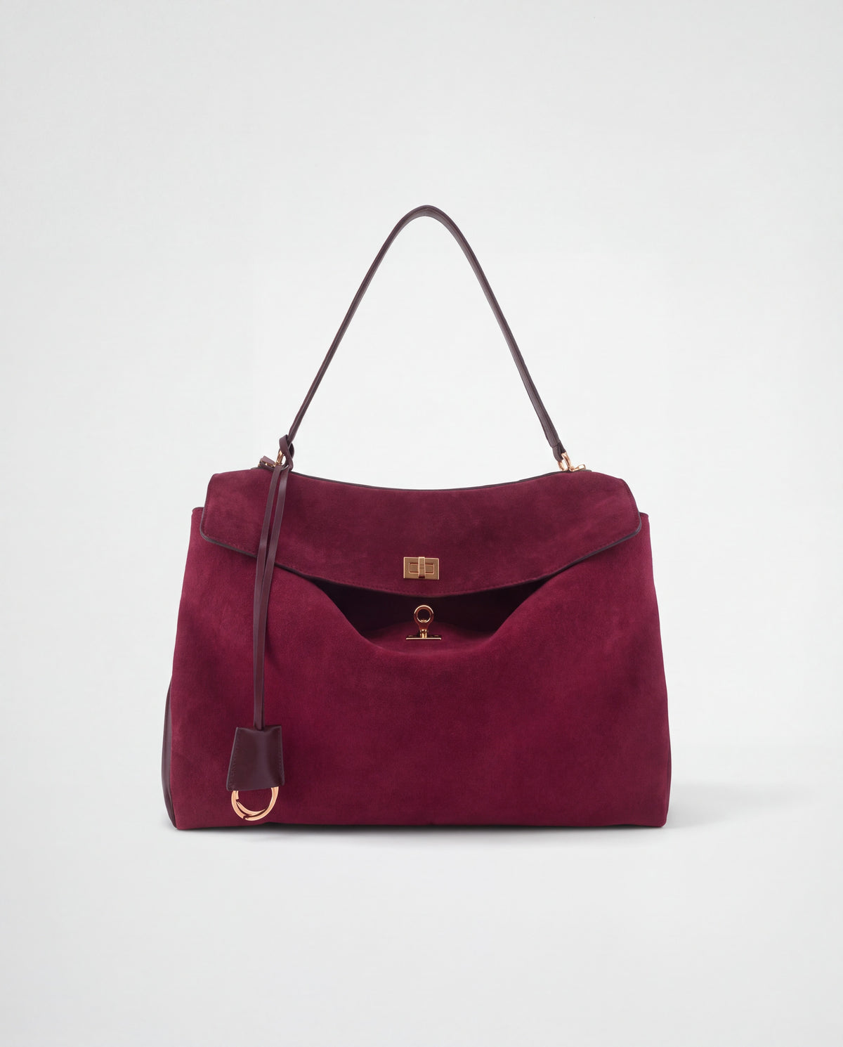 Dolce Large bag in Burgundy – front view