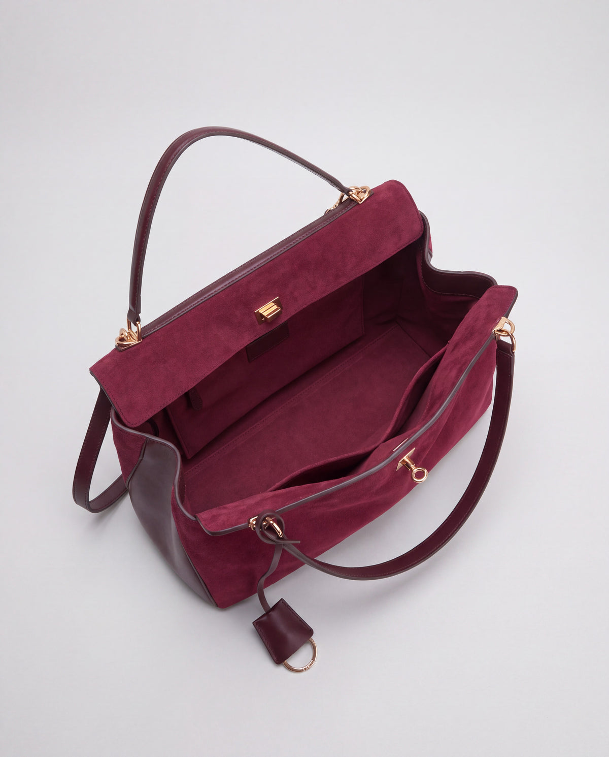 Dolce Large bag in Burgundy – interior view