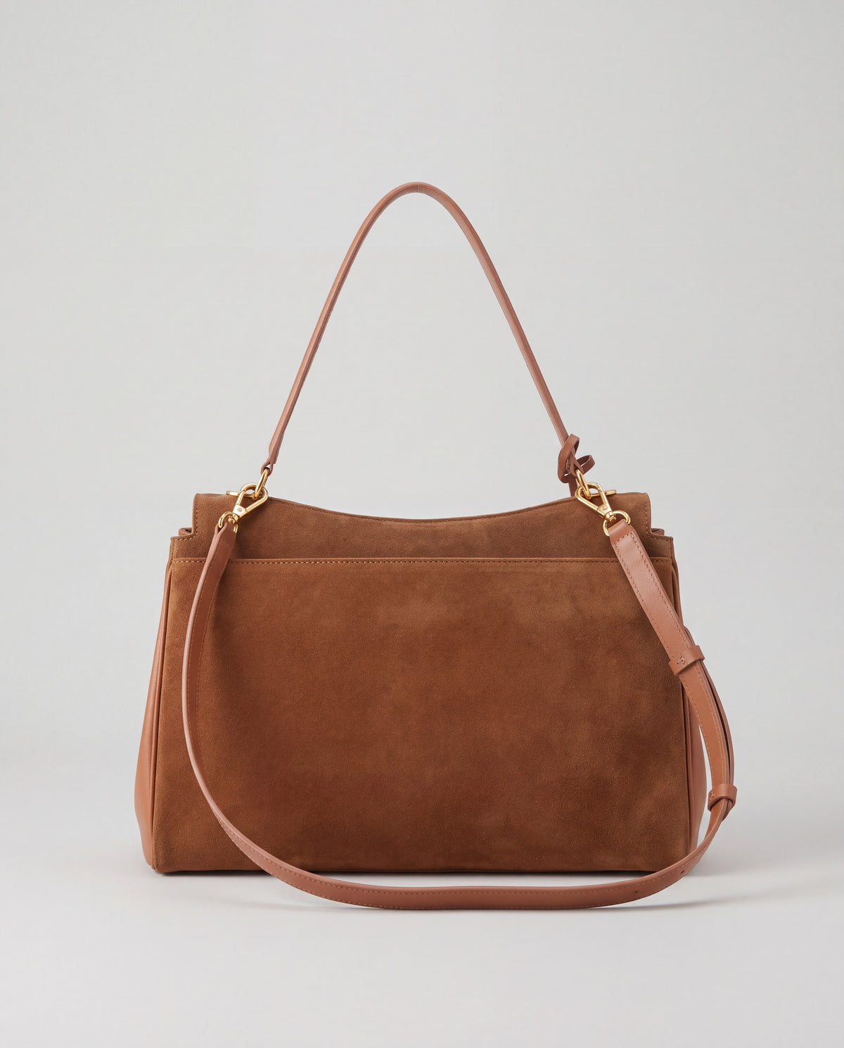 Dolce Large bag in Cognac – back view