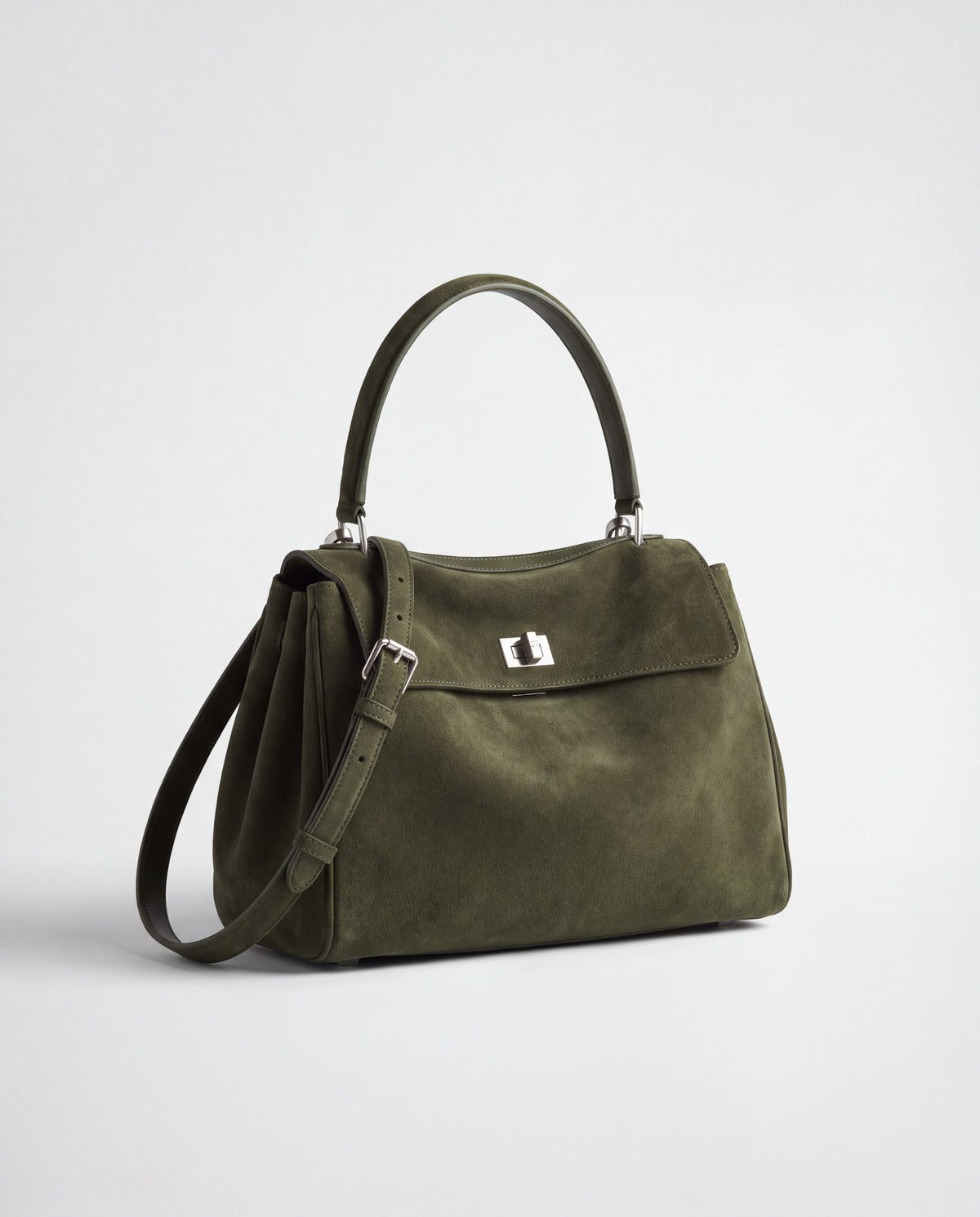 Dolce Large bag in Forest – three-quarter view