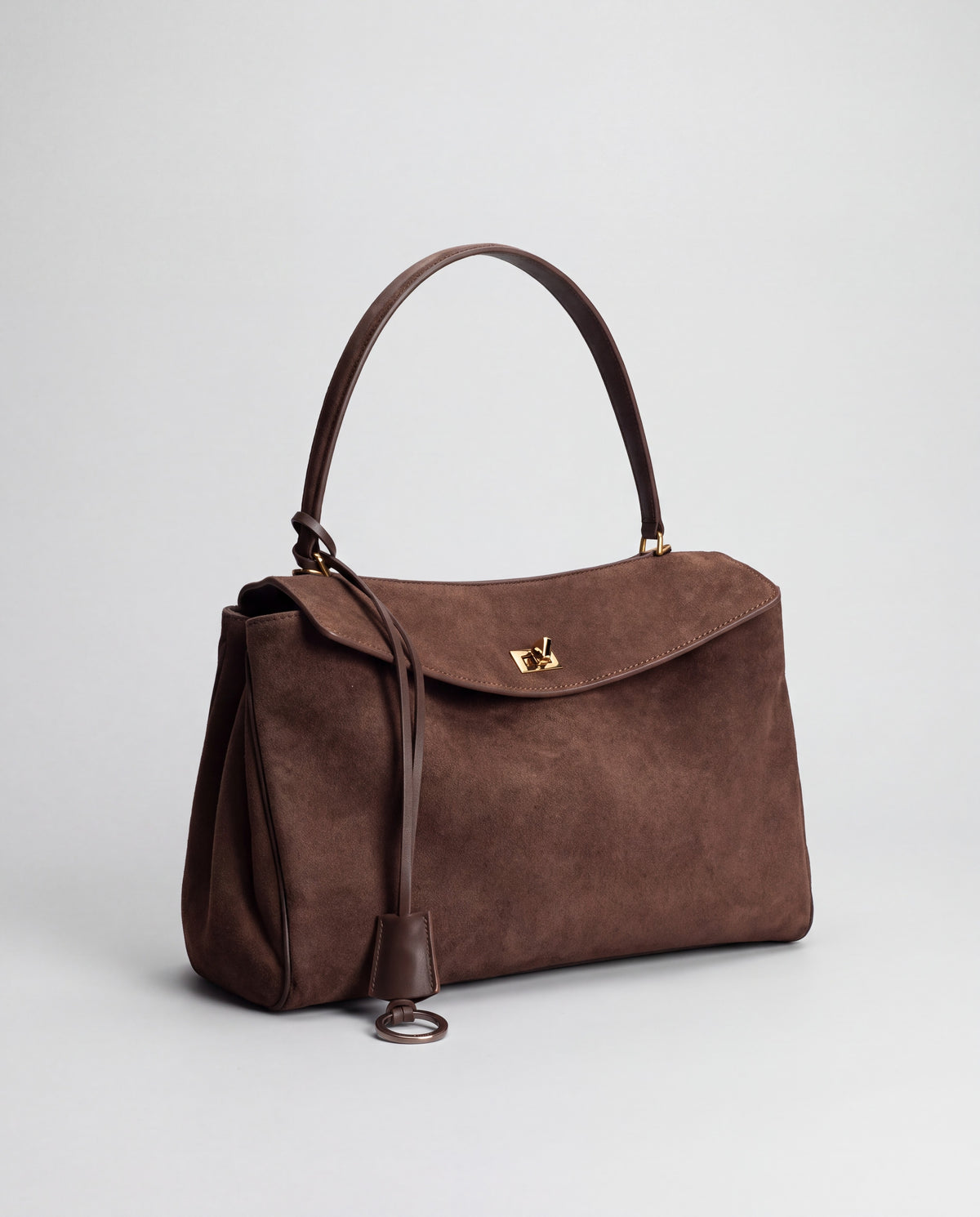 Dolce Large bag in Mocha – three-quarter view