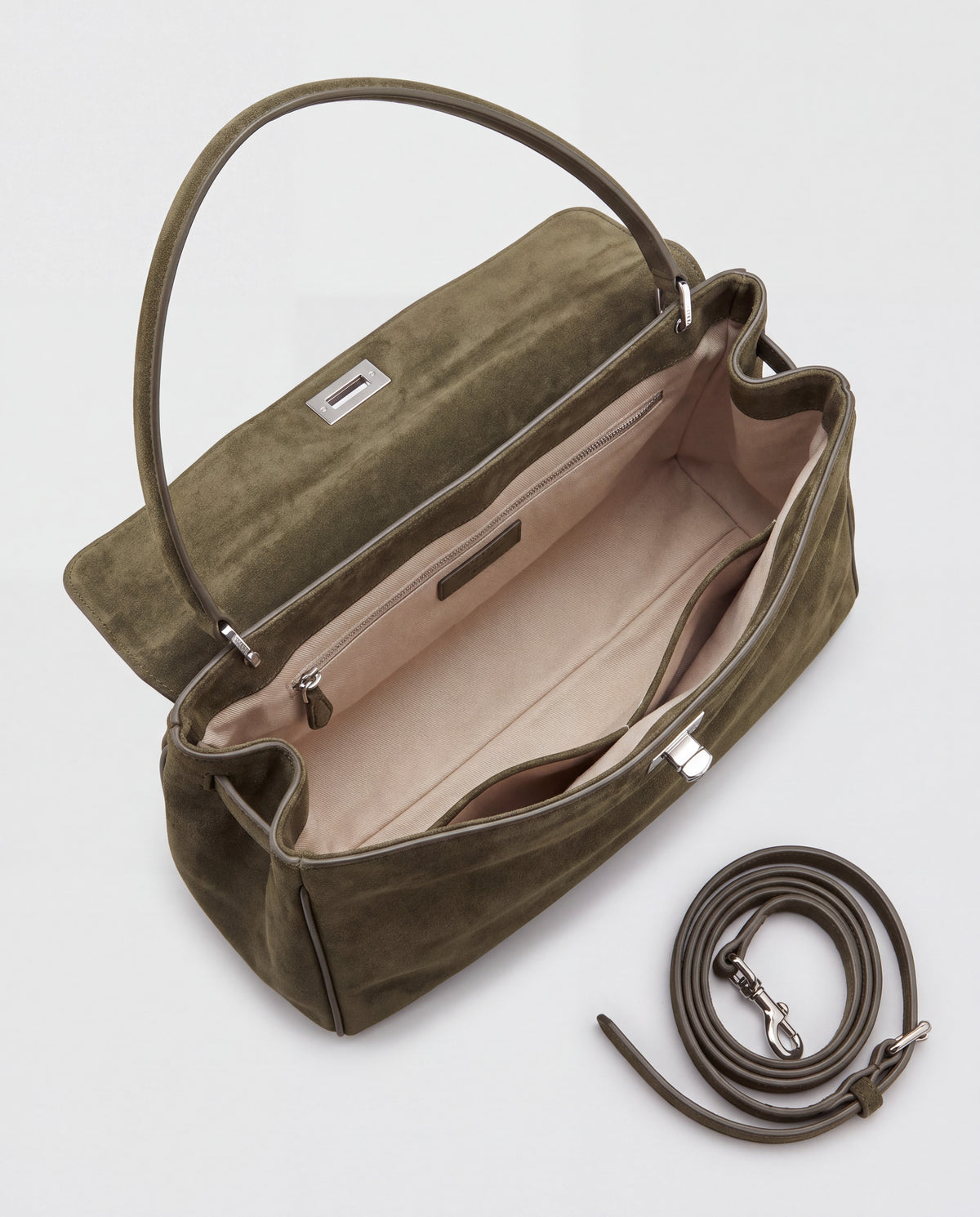 Dolce Small bag in Olive – interior view