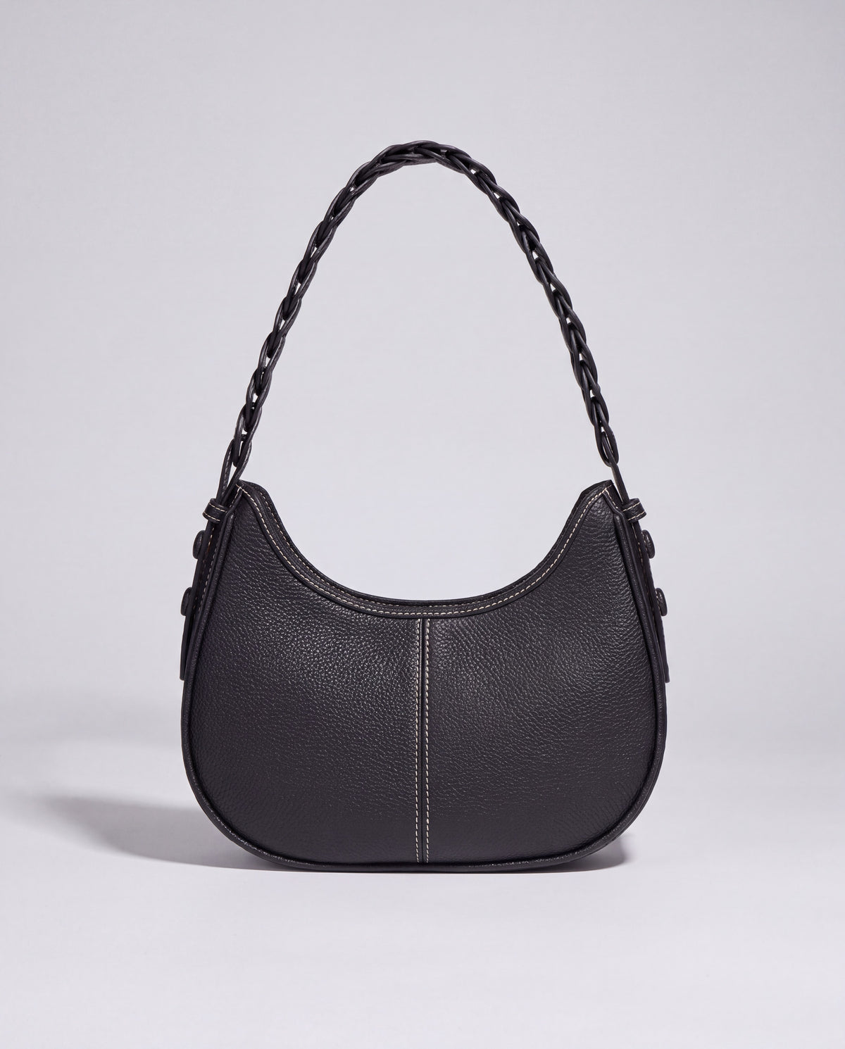 Everyday Shoulder Bag in Black – back view