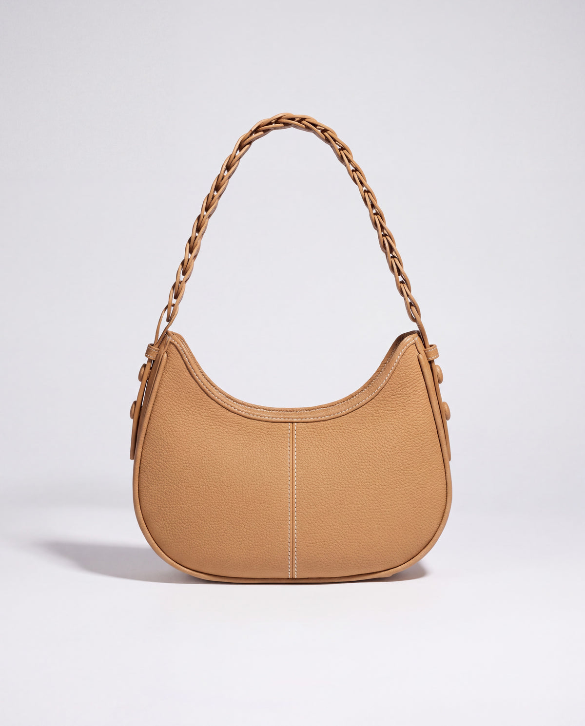 Everyday Shoulder Bag in Camel – front view